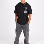 "Only The Blessed" Cross T-Shirt - Liquor n Poker