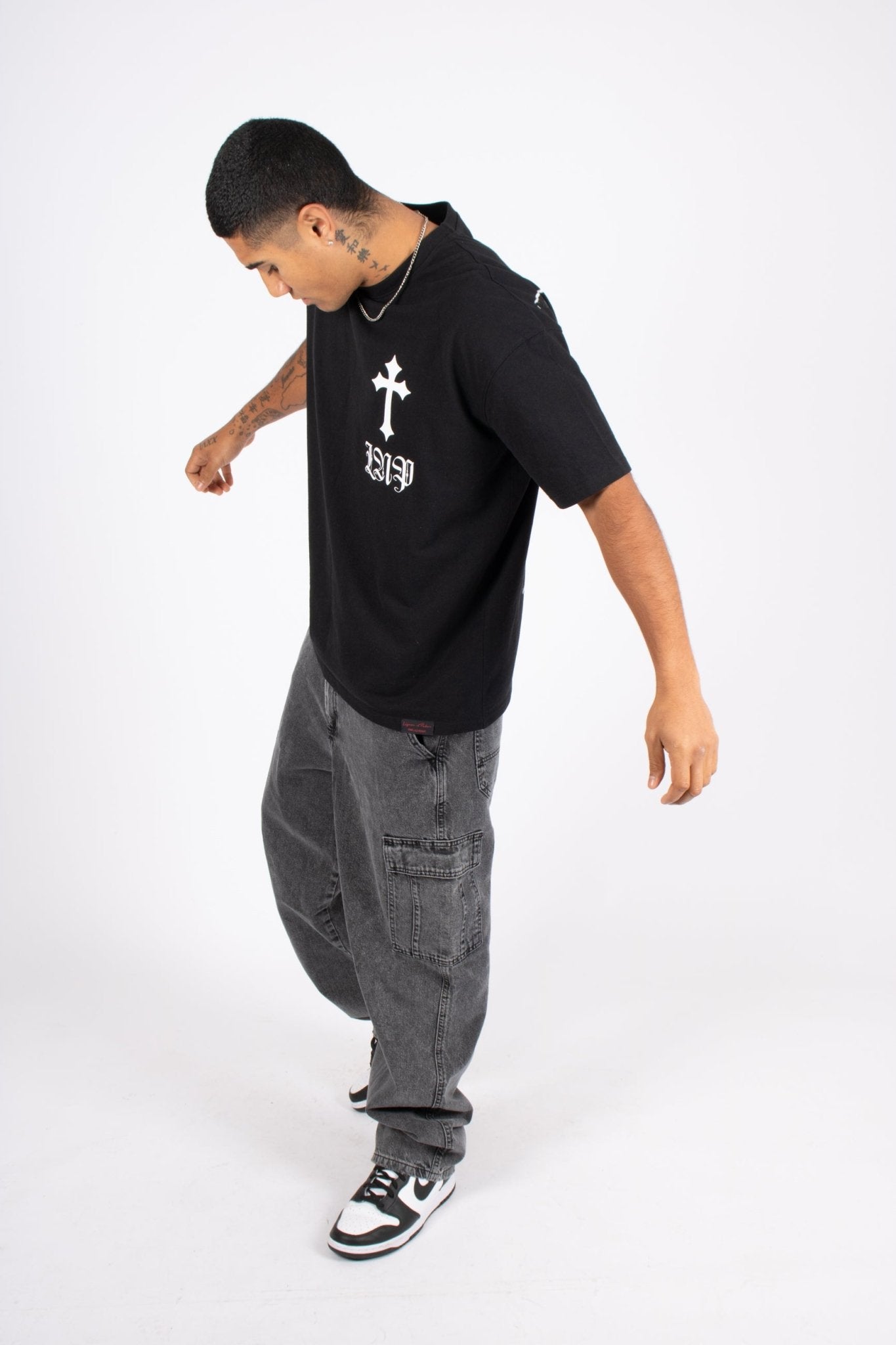 "Only The Blessed" Cross T-Shirt - Liquor n Poker