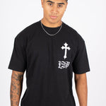 "Only The Blessed" Cross T-Shirt - Liquor n Poker