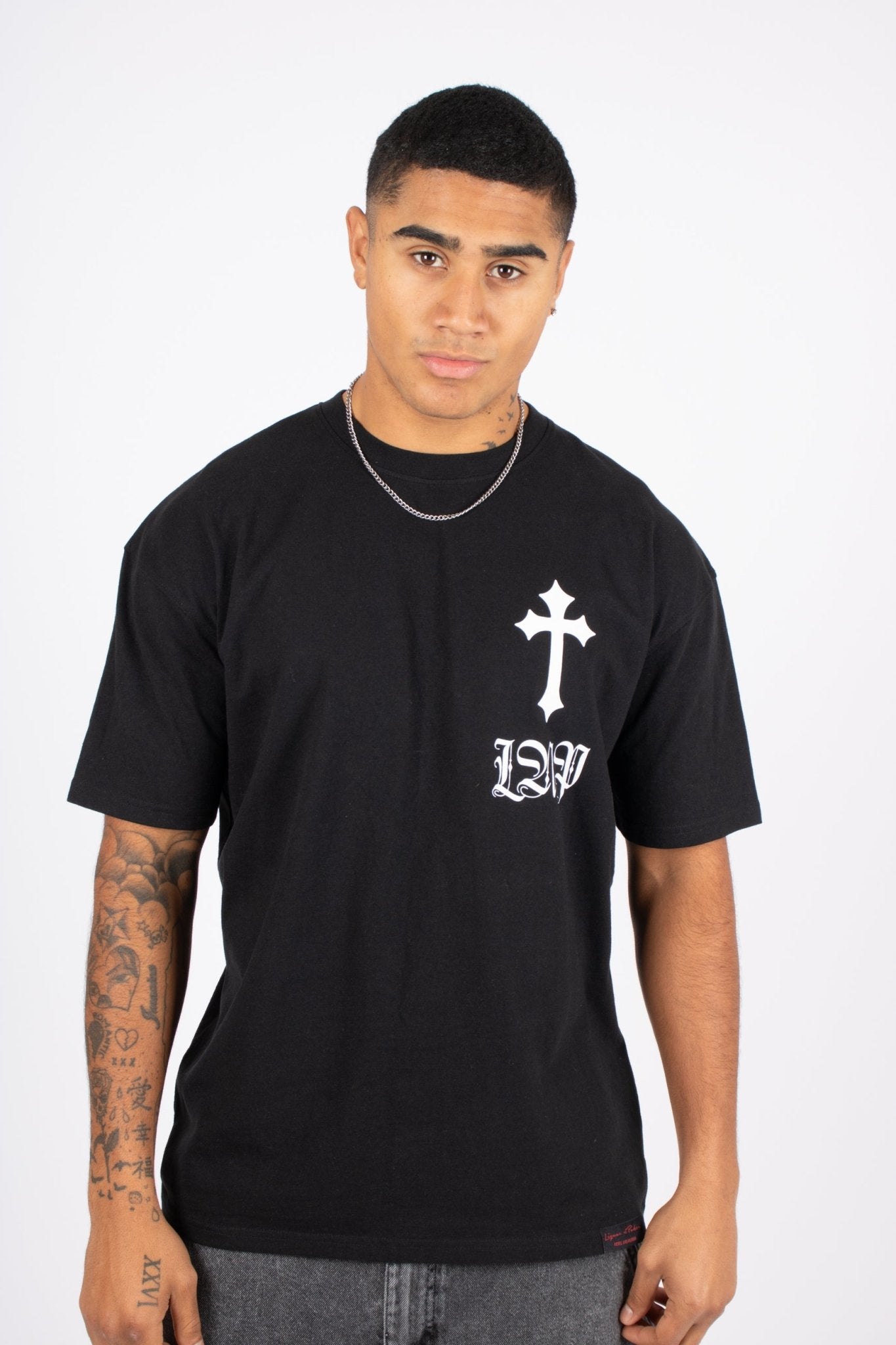 "Only The Blessed" Cross T-Shirt - Liquor n Poker
