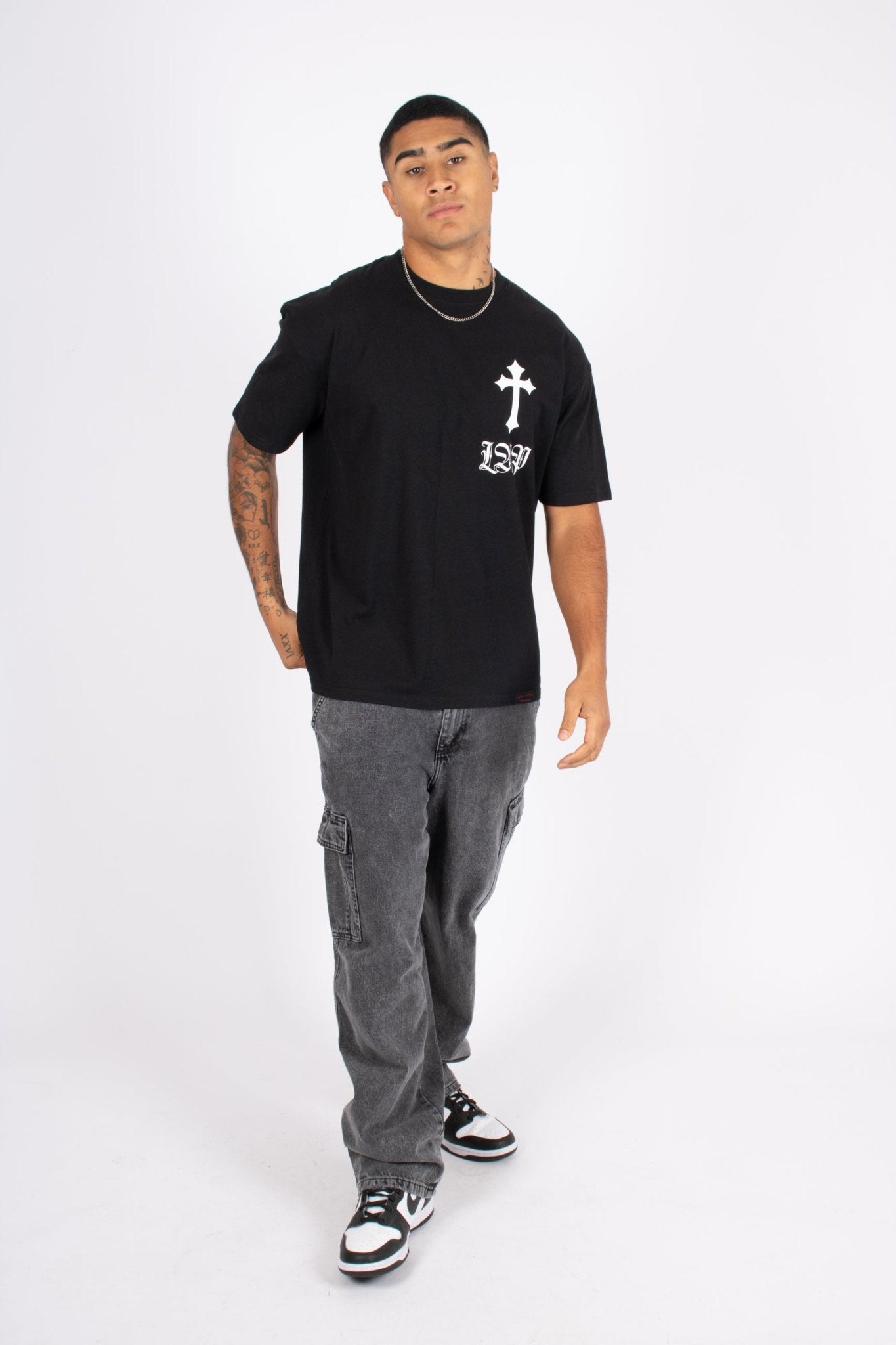 "Only The Blessed" Cross T-Shirt - Liquor n Poker