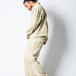 ONYX - Relaxed Baggy Acid Wash Beige Jeans - Liquor n Poker