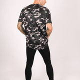 Oversized Camo Print T-Shirt - Liquor n Poker