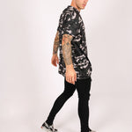 Oversized Camo Print T-Shirt - Liquor n Poker