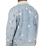 Oversized full Borg lined Denim Jacket with detail - Liquor n Poker