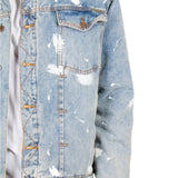 Oversized full Borg lined Denim Jacket with detail - Liquor n Poker