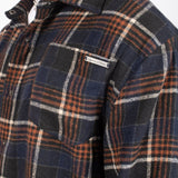 Oversized Long Sleeve Navy Flannel Shirt - Liquor n Poker