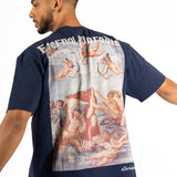 Oversized Navy T-Shirt "Eternal Paradise" Back Print - Liquor n Poker