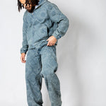 Oversized Paisley Jacquard Denim Hooded Jacket - Liquor n Poker