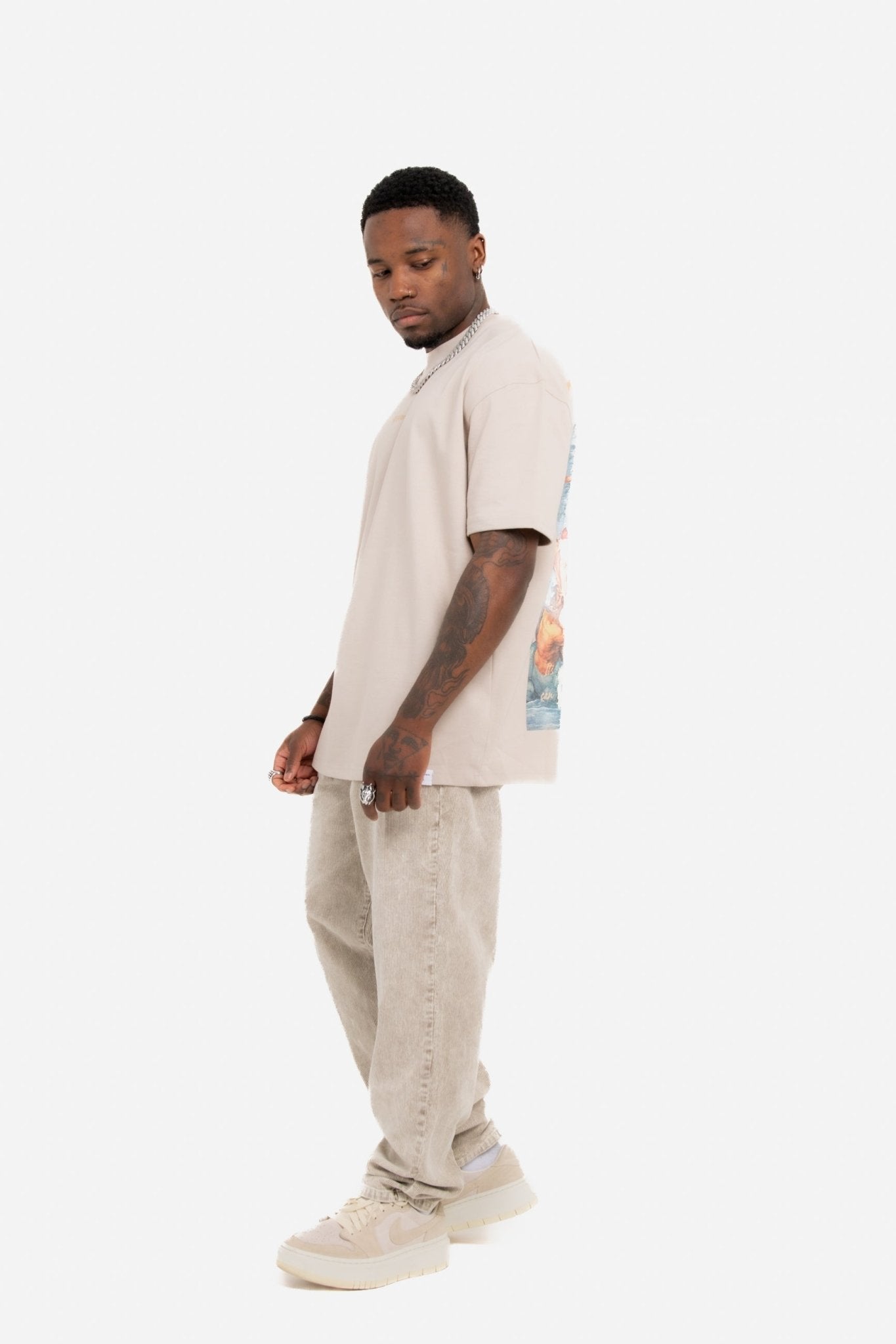 Oversized Stone T-Shirt "Eternal Paradise" Back Print - Liquor n Poker