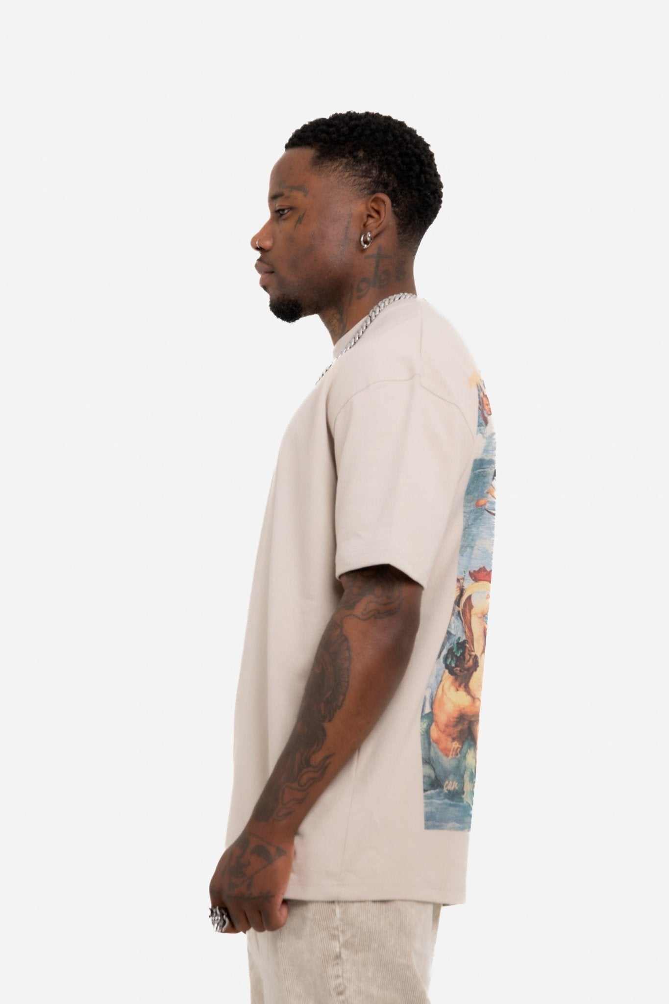 Oversized Stone T-Shirt "Eternal Paradise" Back Print - Liquor n Poker