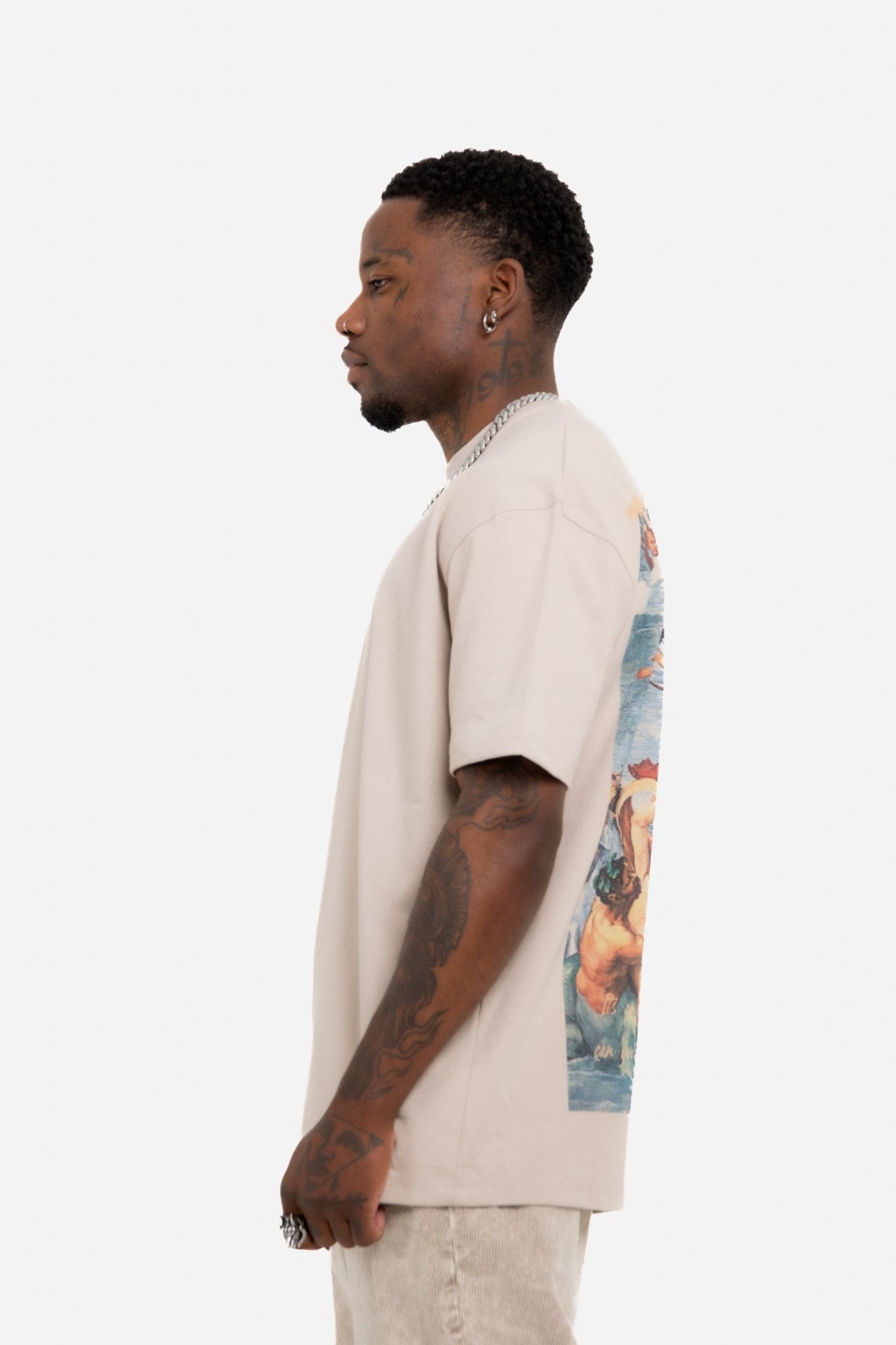 Oversized Stone T-Shirt "Eternal Paradise" Back Print - Liquor n Poker
