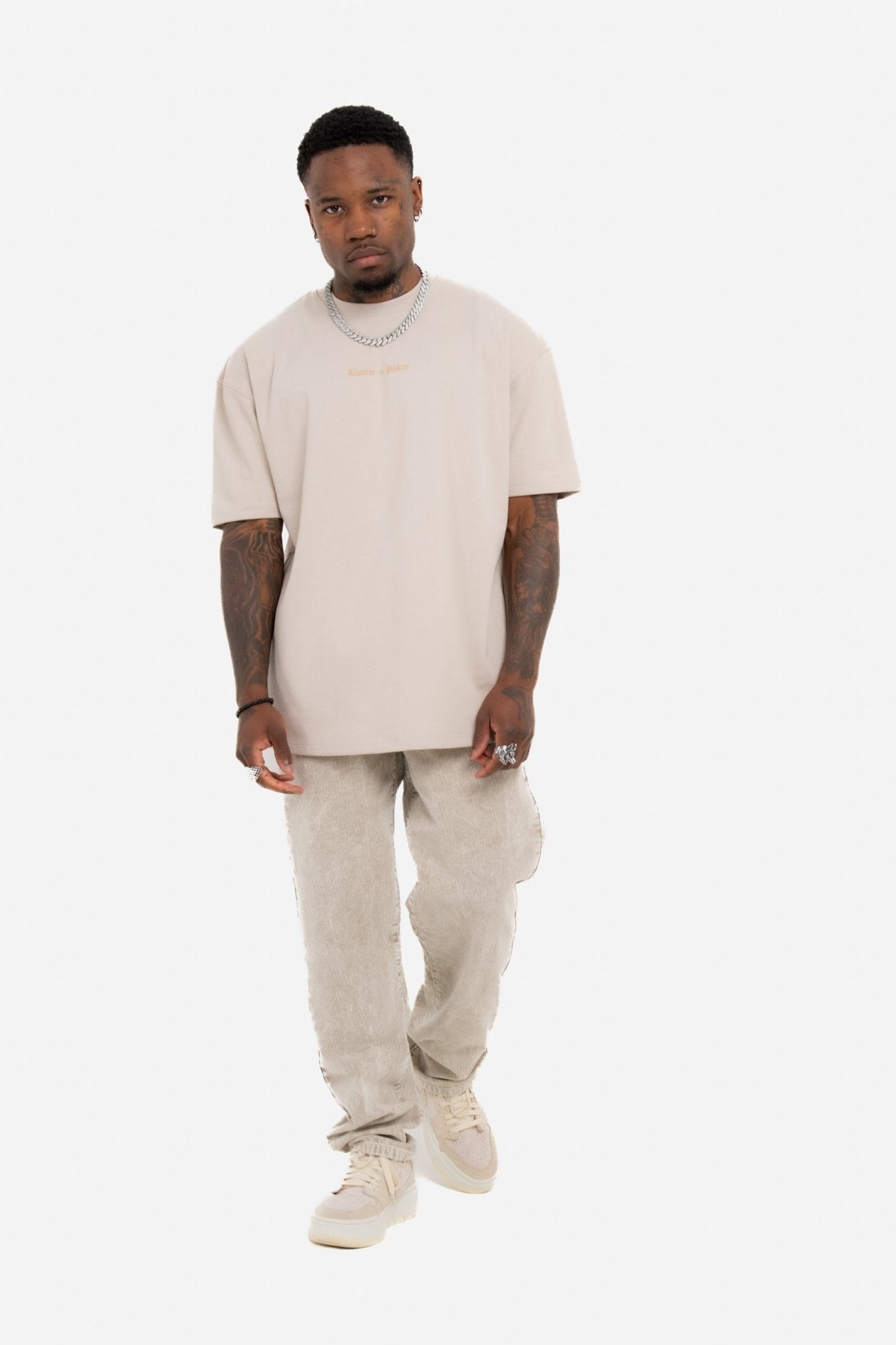 Oversized Stone T-Shirt "Eternal Paradise" Back Print - Liquor n Poker