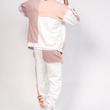 Oversized Varsity Spliced Zip Hoodie - Liquor n Poker