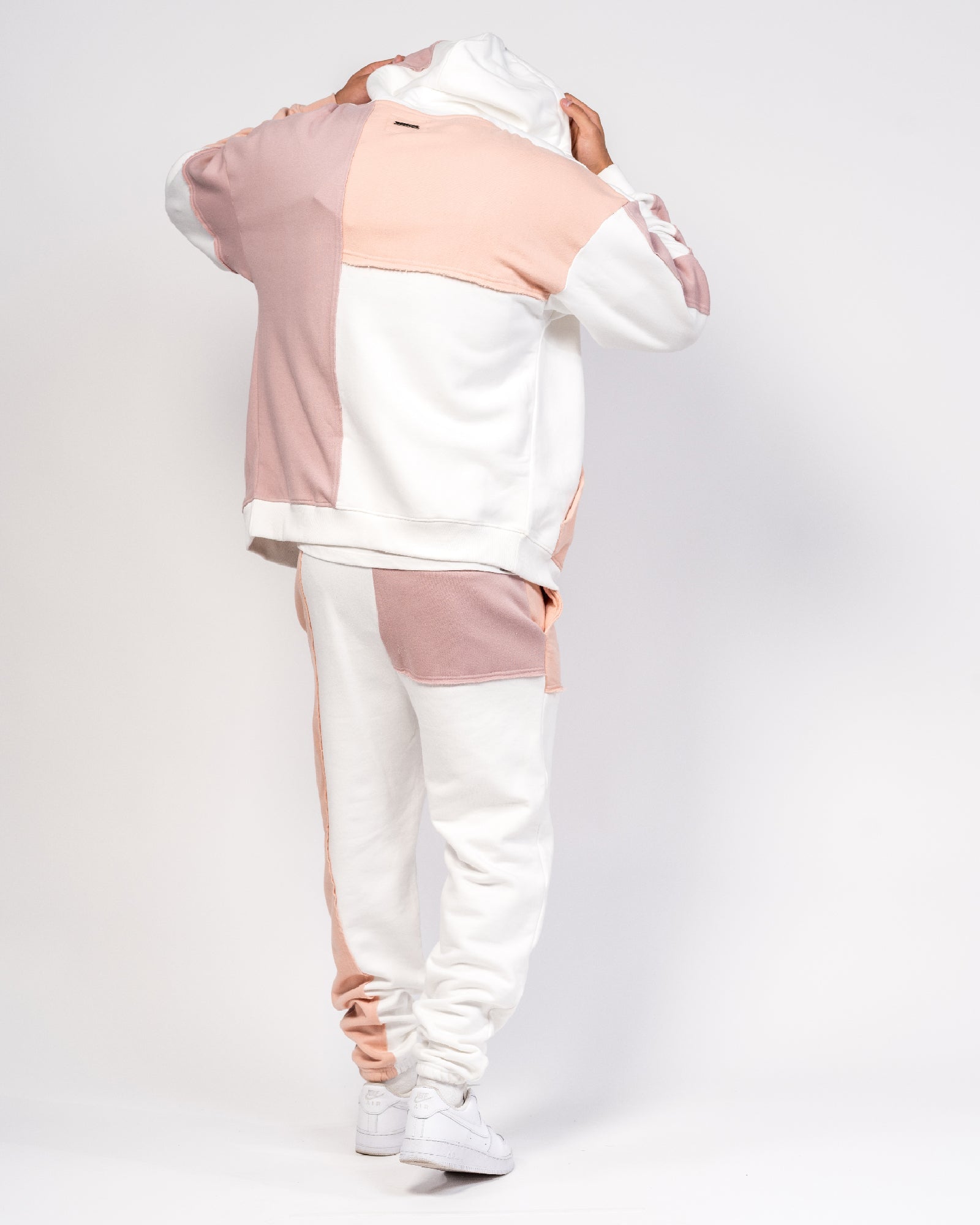 Oversized Varsity Spliced Zip Hoodie - Liquor n Poker