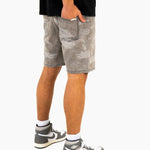 Oversized Washed Grey Textured Denim Shorts - Liquor n Poker
