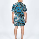 Paisley Bandana Print Short & Shirt Twinset - Liquor n Poker