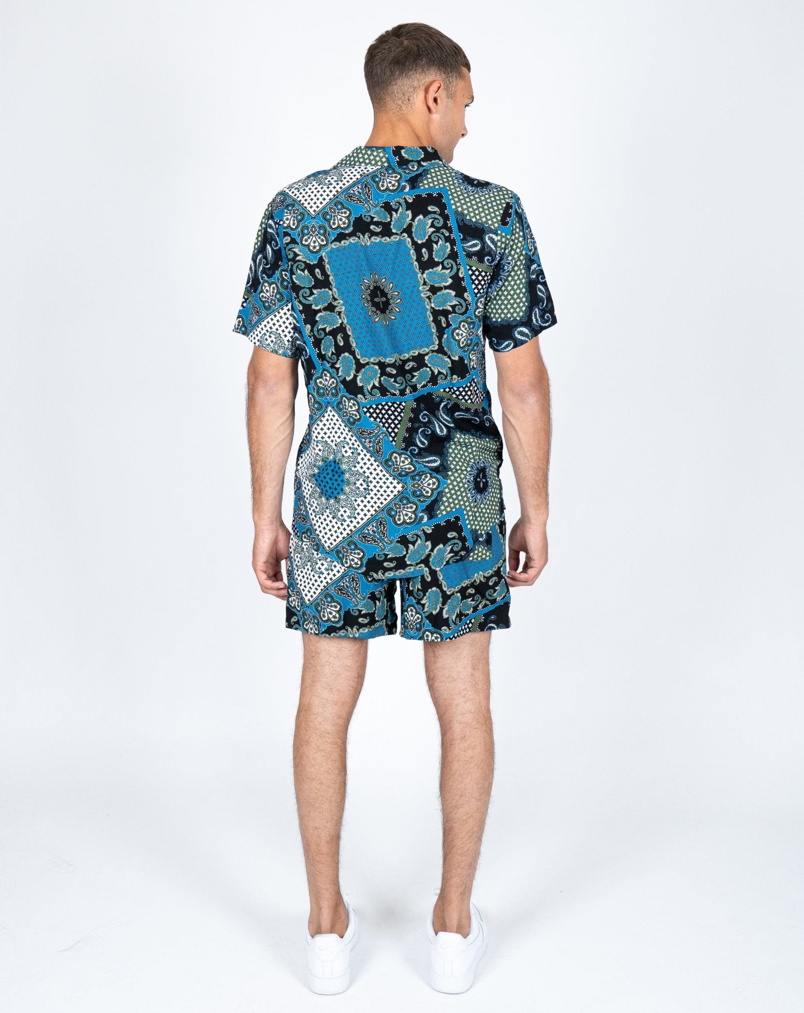 Paisley Bandana Print Short & Shirt Twinset - Liquor n Poker
