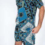 Paisley Bandana Print Short & Shirt Twinset - Liquor n Poker