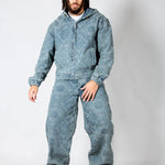 Paisley Jacquard Denim Baggy Carpenter Jeans - Liquor n Poker