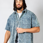 Paisley Jacquard Relaxed Denim Shirt - Liquor n Poker
