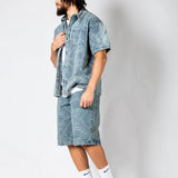 Paisley Jacquard Relaxed Denim Shirt - Liquor n Poker