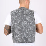 Paisley Printed Denim Gilet Vest - Liquor n Poker