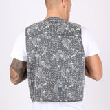 Paisley Printed Denim Gilet Vest - Liquor n Poker