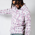 Pink Check Long Sleeve Button Through Shirt - Liquor n Poker