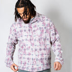 Pink Check Long Sleeve Button Through Shirt - Liquor n Poker