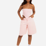 Pink Denim Bandeau Top - Liquor n Poker