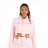 Pink Denim Skirt - Liquor n Poker