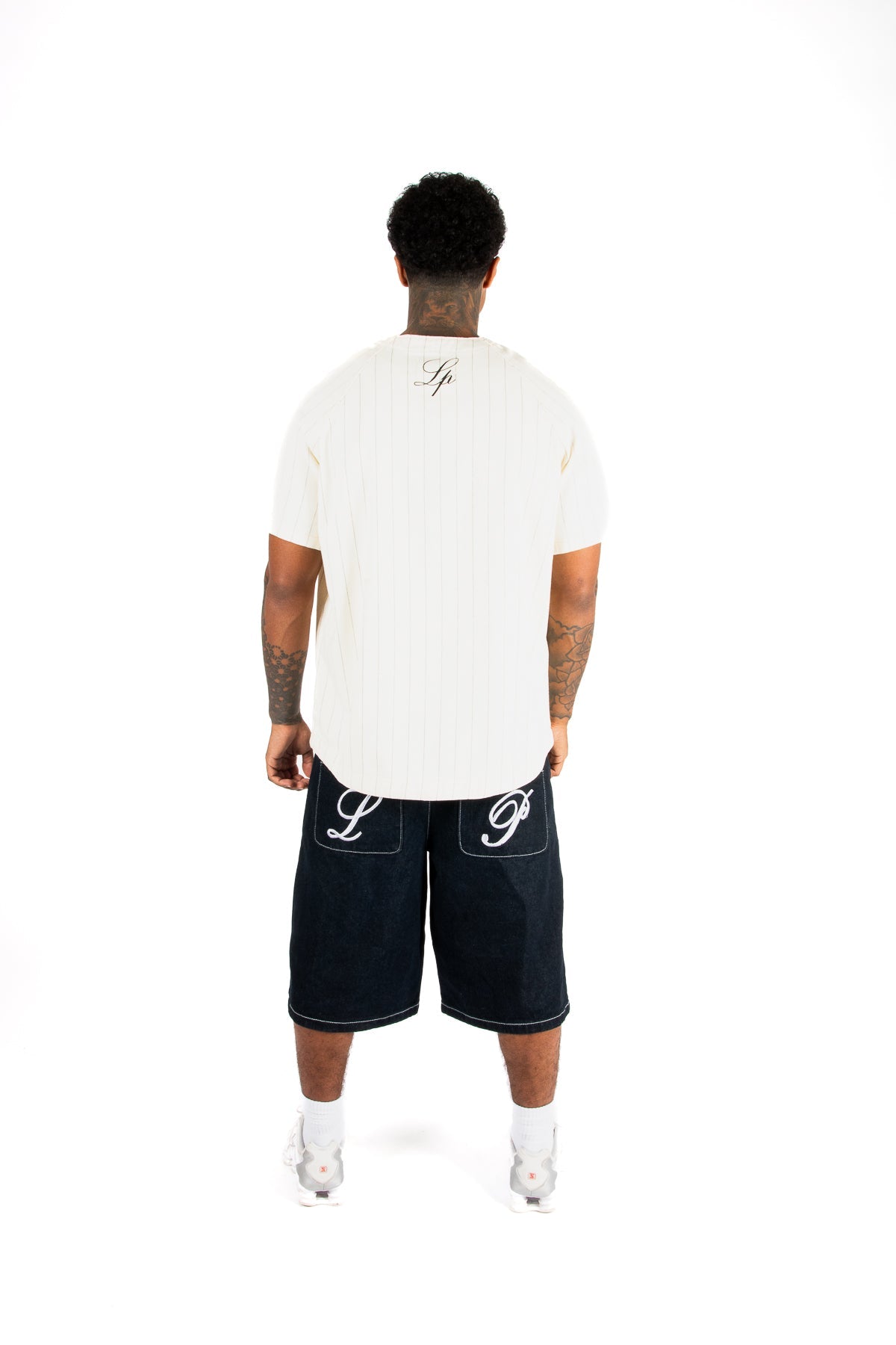 Pinstripe Denim Jersey Shirt - Liquor n Poker