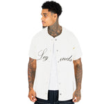 Pinstripe Denim Jersey Shirt - Liquor n Poker