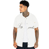 Pinstripe Denim Jersey Shirt - Liquor n Poker