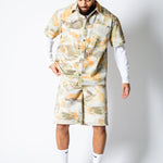Pixel Camo Denim Jorts - Liquor n Poker