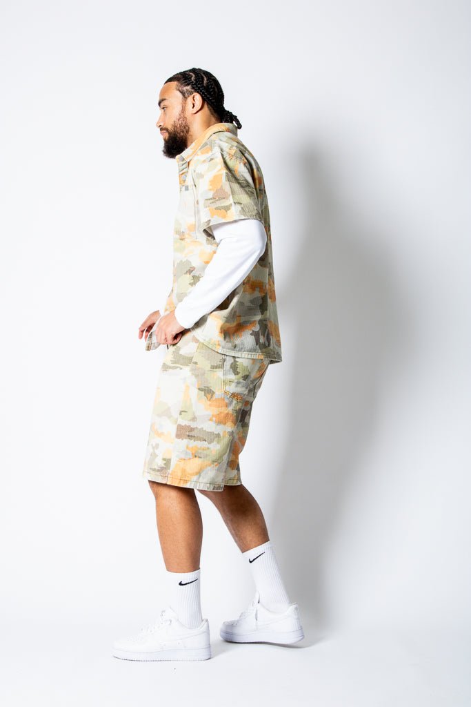 Pixel Camo Denim Shirt - Liquor n Poker