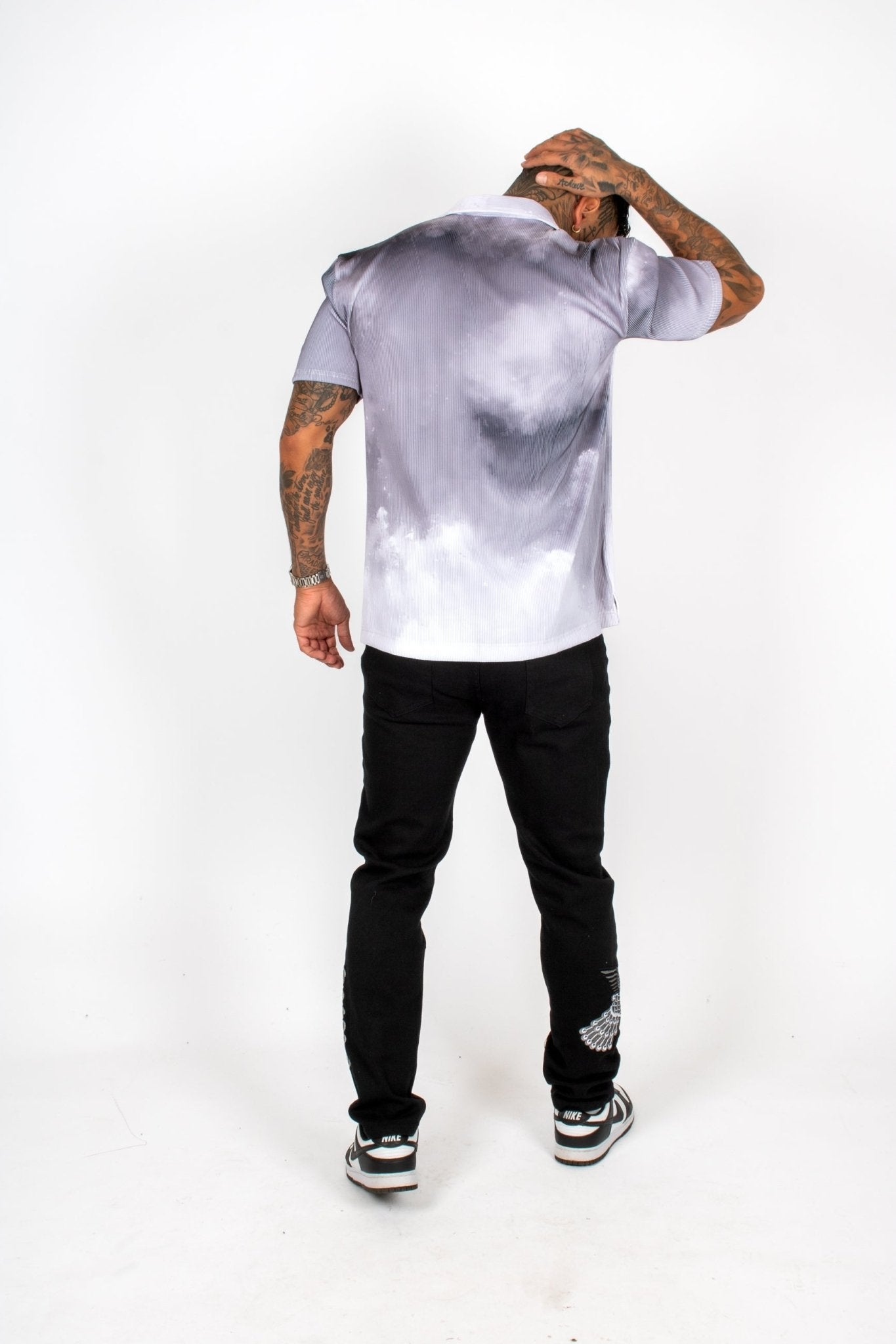 Plissé Angel Print Shirt - Liquor n Poker