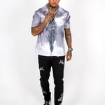 Plissé Angel Print Shirt - Liquor n Poker