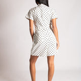 Polka Dot Belted Denim Playsuit - Liquor n Poker