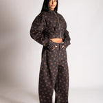 Polka Dot Horseshoe Jeans in Chocolate - Liquor n Poker