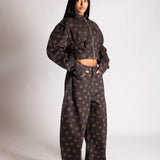 Polka Dot Horseshoe Jeans in Chocolate - Liquor n Poker