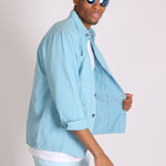 Powder Blue Utility Jacket - Liquor n Poker