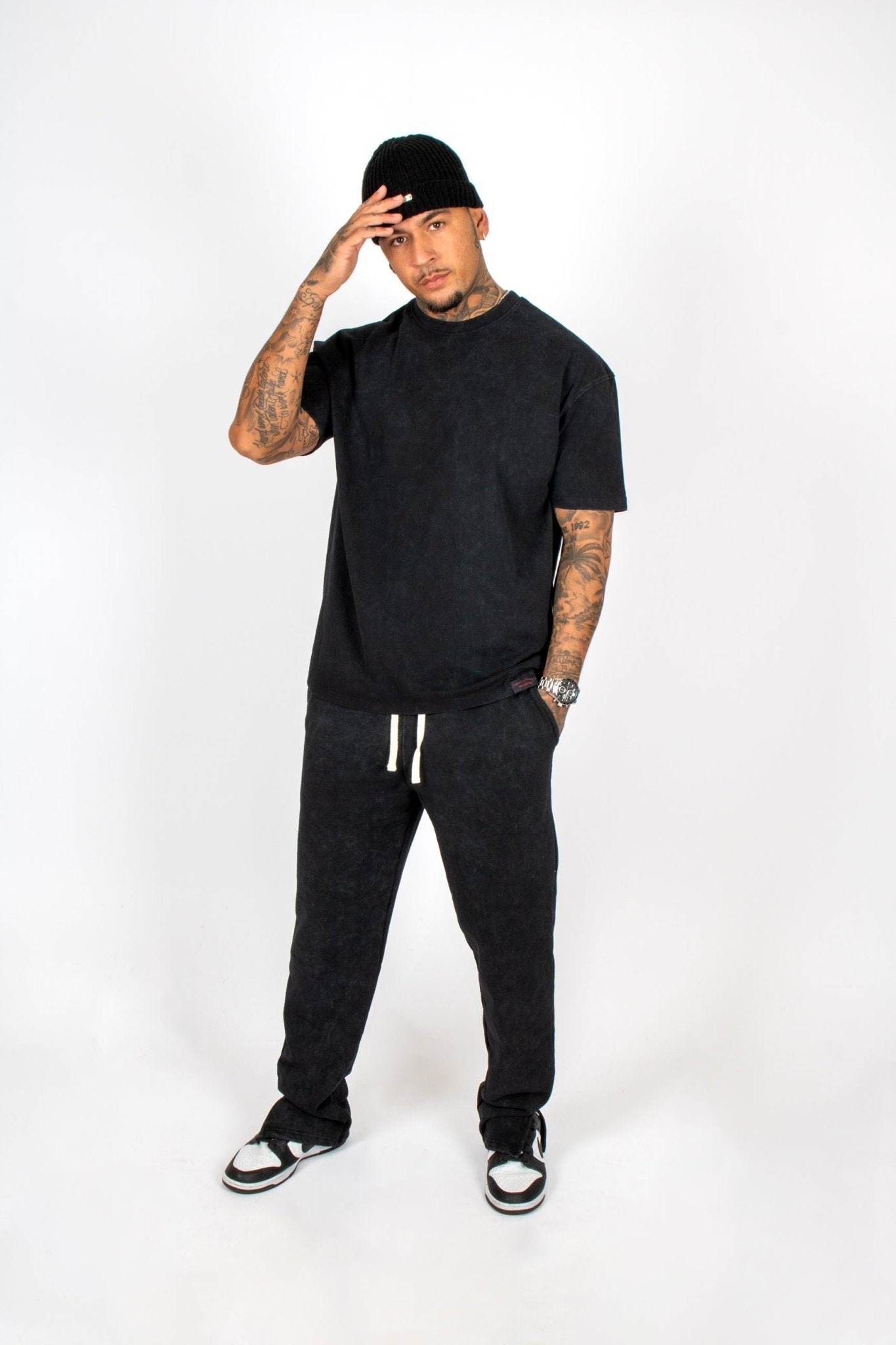 Premium Recycled Acid Black Boxy T-Shirt - Liquor n Poker