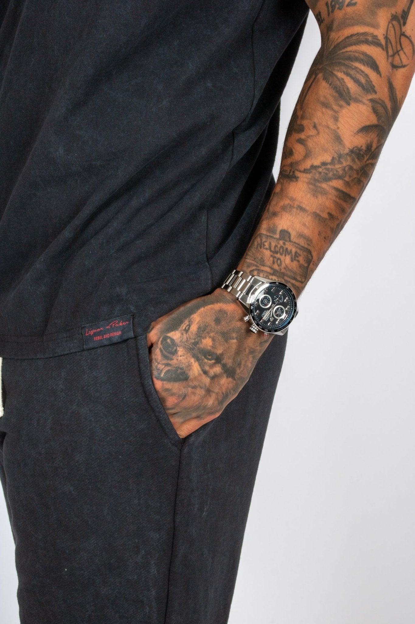 Premium Recycled Acid Black Boxy T-Shirt - Liquor n Poker