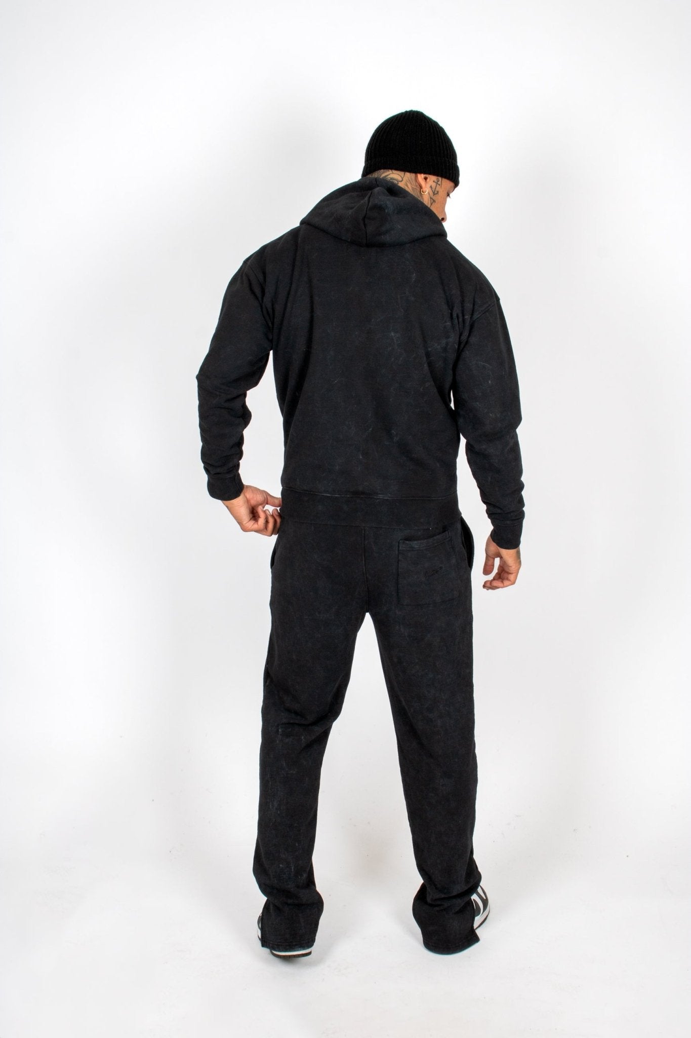 Premium Recycled Acid Black Hoodie - Liquor n Poker