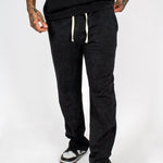 Premium Recycled Acid Black Straight Leg Jogger - Liquor n Poker
