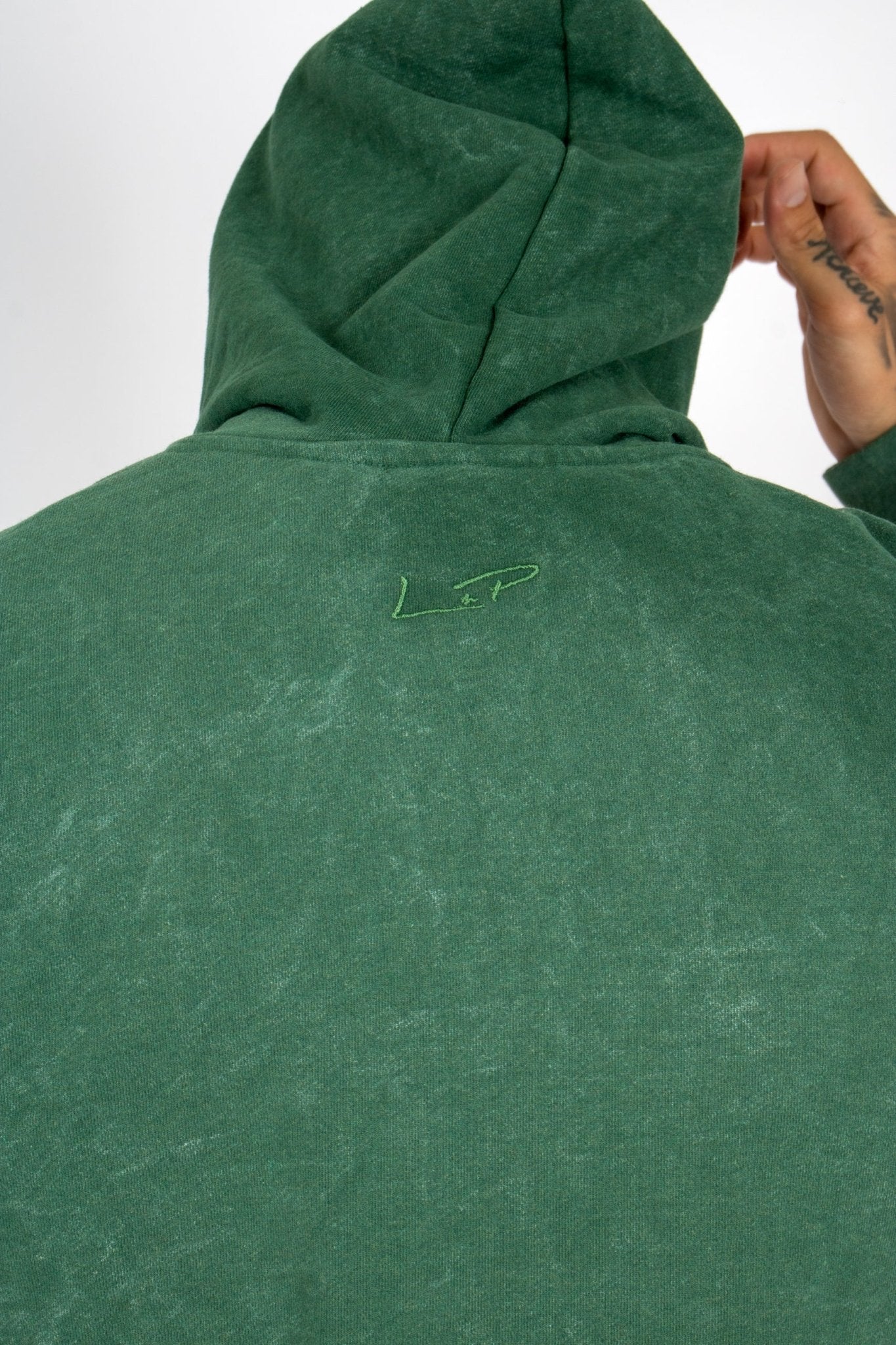 Premium Recycled Forest Acid Green Hoodie - Liquor n Poker