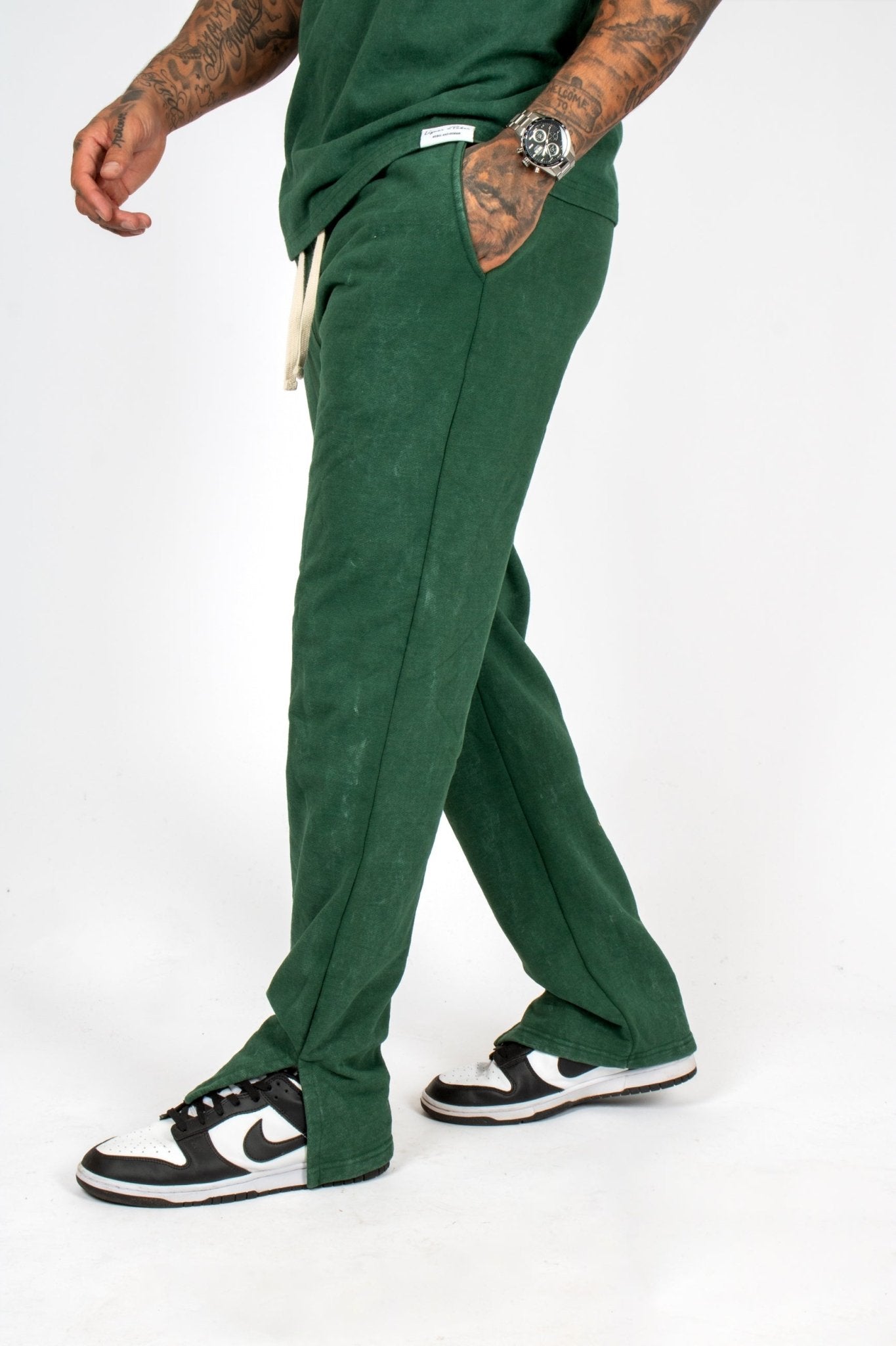 Premium Recycled Forest Acid Green Straight Leg Jogger - Liquor n Poker