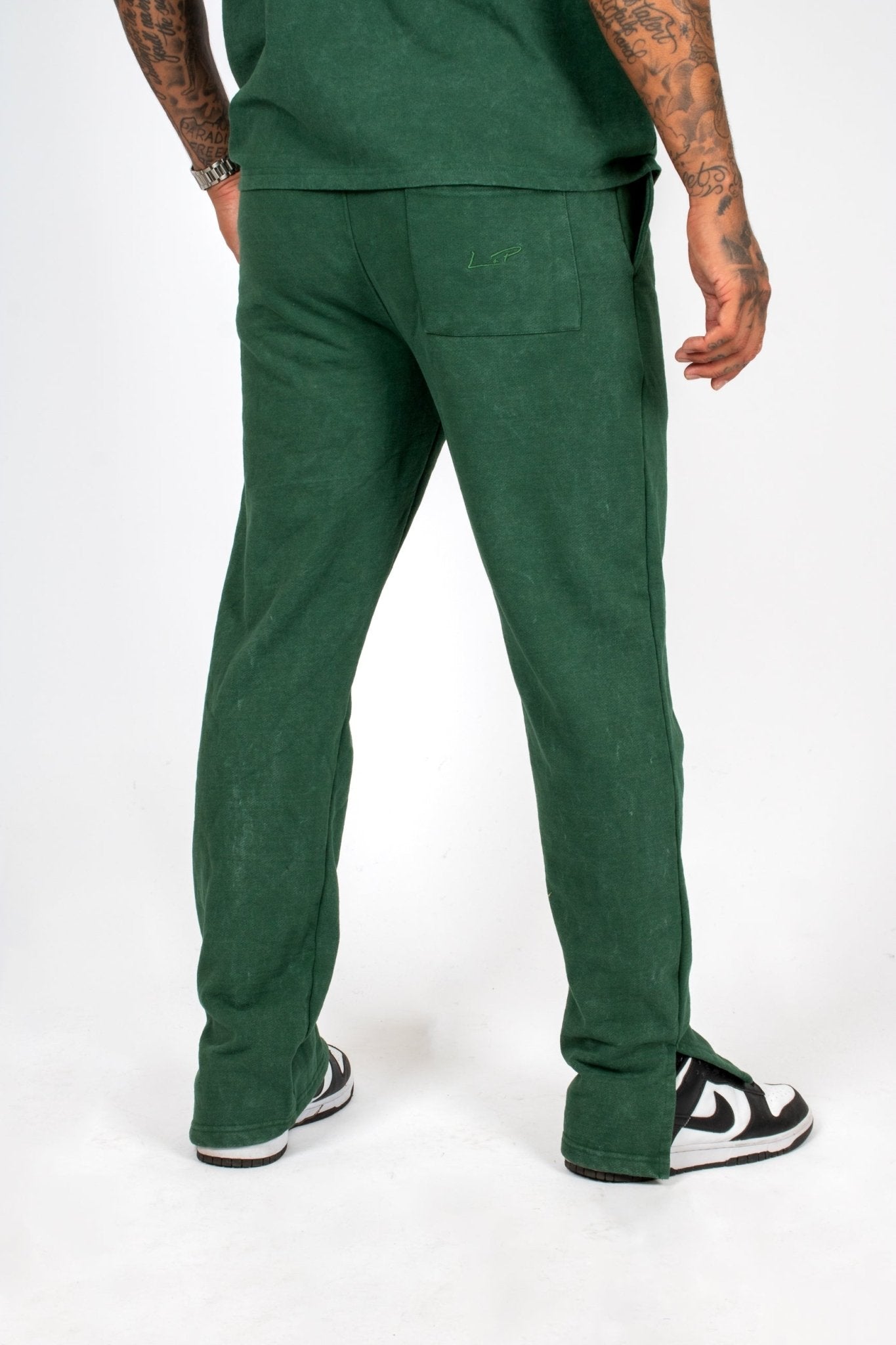 Premium Recycled Forest Acid Green Straight Leg Jogger - Liquor n Poker